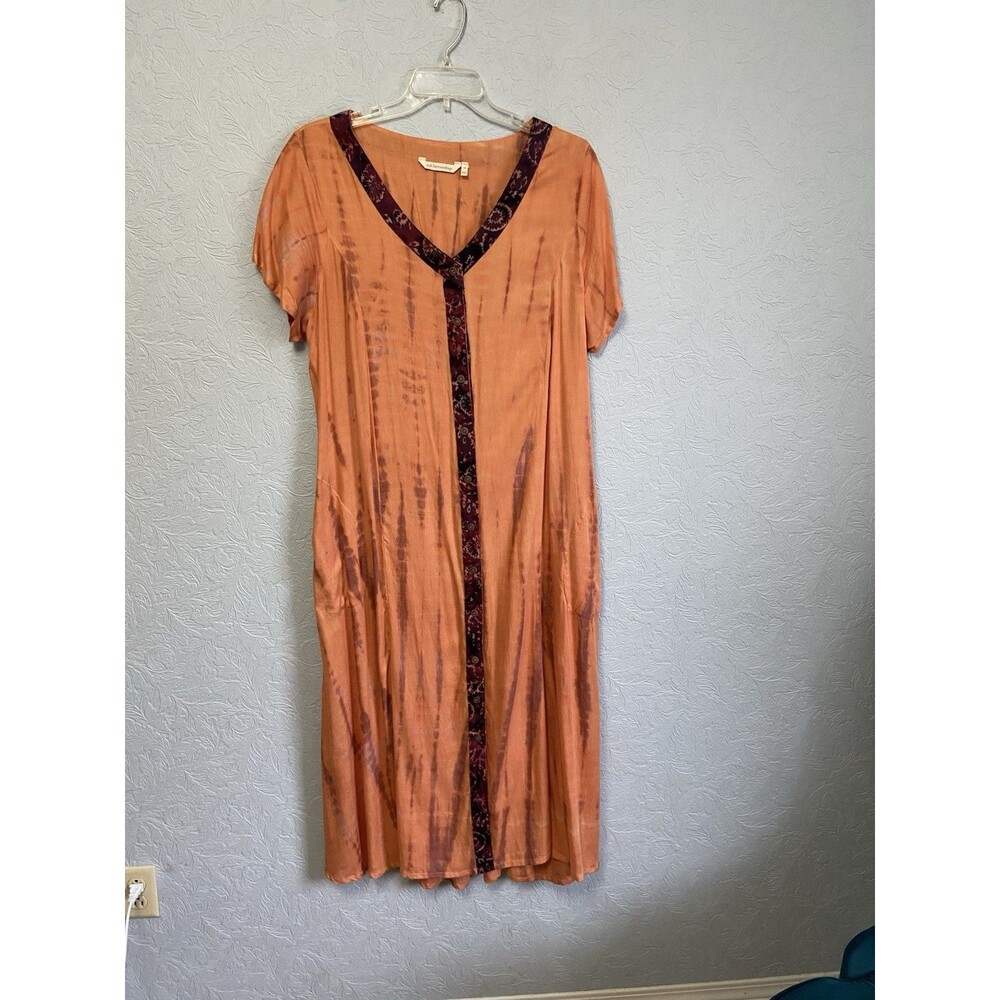 Soft Surroundings Size 1X Sunset Bali Dress D37